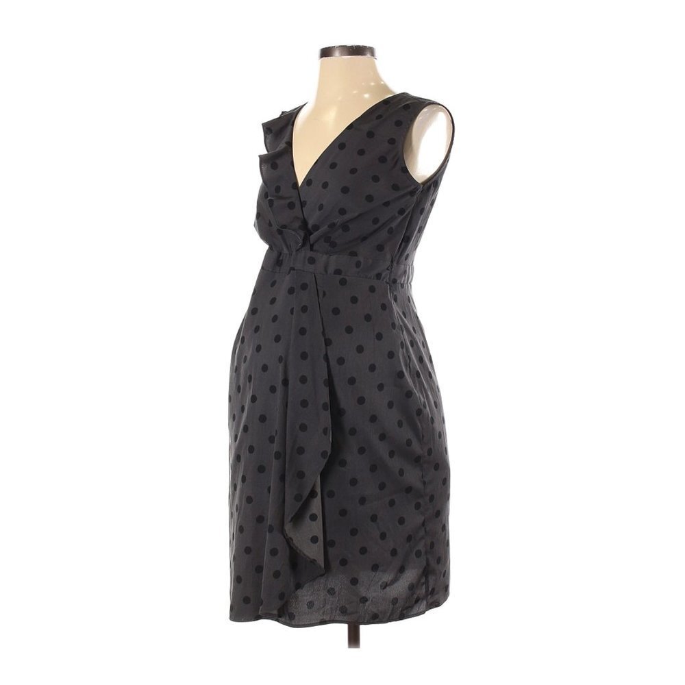OH BABY BY MOTHERHOOD | Gray Polka Dot Dress